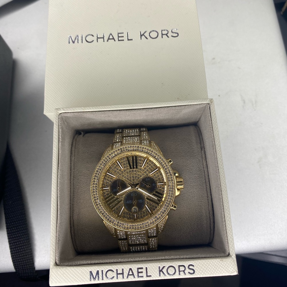 Ritz Pavé Gold-Tone Watch